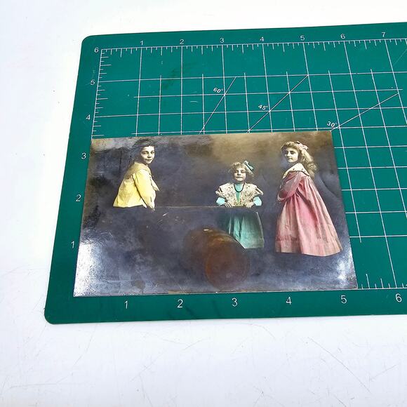 1904 Antique Picture Postcard Featuring Children Playing Posted Victorian - Picture 7 of 7